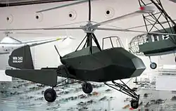 Doblhoff WNF 342 V4 als Modell im Maßstab 1 : 11 im Hubschraubermuseum Bückeburg