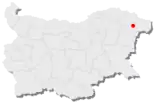 Karte von Bulgarien, Position von Dobritsch hervorgehoben