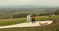 Eine der sechs Informationsinseln
