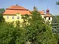 Pfarrhaus, Kirche Hl. Ägidius und Glockenturm