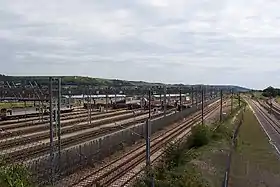 Frachtterminal am Bahnhof Dollands Moor