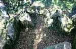 Die Seitenkammer (ohne Deckstein) hinten