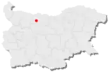 Karte von Bulgarien, Position von Dolni Dabnik hervorgehoben