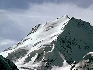 Nordwestflankle des Doms mit dem Hohberggletscher