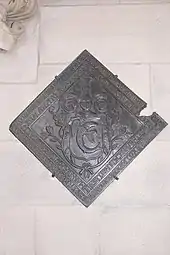 Grabplatte Domdechant Ernst Konstantin von Droste zu Hülshoff (1736–1799) im Dom zu Münster