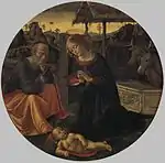 Anbetung des Kindes(Domenico Ghirlandaio, zweite Hälfte des 15. Jahrhunderts)