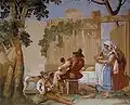 Bauernszene, Fresko von Domenico Tiepolo
