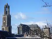 Chor (ab 1254), Querhaus und Turm des Utrechter Doms