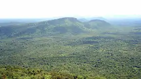 Das Dongrek-Gebirge, von Thailand aus gesehen