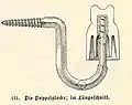 Schnittzeichnung eines Doppelglockenisolators