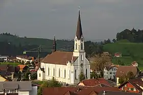 Doppleschwand – Ortskern mit Pfarrkirche St. Nikolaus