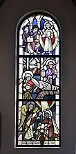 Weihnachtsfenster:Jesus im Tempel Geburt JesuVerkündigung
