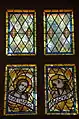 Fenster mit symbolischen Darstellungen der Evangelisten Matthäus und Markus