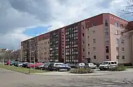 Wohnblock an der Dornbergerstraße (2015)