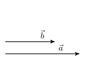 a
              →
            
          
        
      
    
    {\displaystyle {\vec {a}}}
  
 und 
  
    
      
        
          
            
              b
              →
            
          
        
      
    
    {\displaystyle {\vec {b}}}
  
 gleichgerichtet
  
    
      
        
          
            
              a
              →
            
          
        
        ⋅
        
          
            
              b
              →
            
          
        
        =
        5
        ⋅
        3
        ⋅
        cos
        ⁡
        
          0
          
            ∘
          
        
        =
        15
      
    
    {\displaystyle {\vec {a}}\cdot {\vec {b}}=5\cdot 3\cdot \cos 0^{\circ }=15}