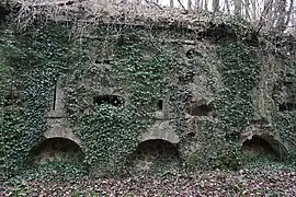 Nordwand der Doppelkaponniere