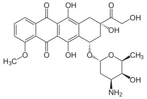 Struktur von Doxorubicin