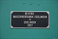 Lok 2 (II) seit 2017 wieder mit Fabrikschild.
