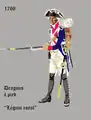 Dragoner zu Fuß der Légion royale 1768