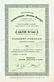 Aktie über 100 Franken der Aktiengesellschaft Drahtseilbahn «Muottas-Muraigl» bei Samaden vom 13. März 1919