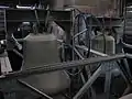 Stahlglockenstuhl mit den Glocken 1 (Mitte) und 2 (rechts)