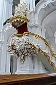 Kanzel in der katholischen Hofkirche Dresden