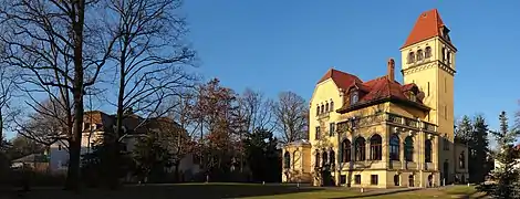 Panoramaansicht mit Park