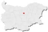 Karte von Bulgarien, Position von Drjanowo hervorgehoben