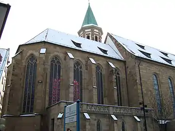 Spätgotischer Chor von Norden (Kirchbrunnengasse)