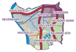 Karte von Duissern