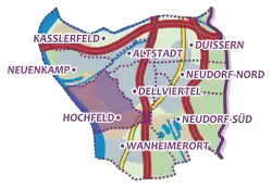 Karte von Hochfeld