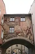 In den Grüben 121, Eingang der Grüben vom Stadtplatz