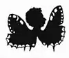 Brentano als Schmetterling, Scherenschnitt von Luise Duttenhofer