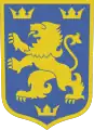 Wappen der ukrainischen Division im Distrikt Galizien (1941–1944), siehe 14. Waffen-Grenadier-Division der SS (galizische Nr. 1)
