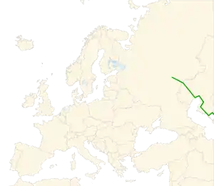 Verlaufskarte der E121