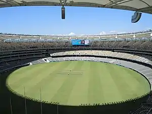 Blick in das Perth Stadium am Eröffnungstag im Januar 2018