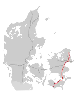 Verlauf des Europavej E47