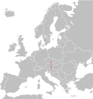 Verlaufskarte der E59