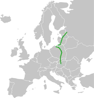 Verlaufskarte der E77