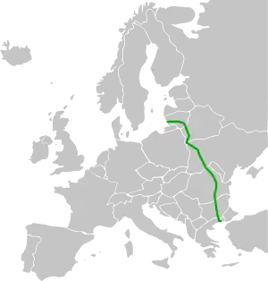 Verlaufskarte der E85