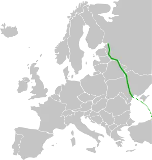 Verlaufskarte der E95