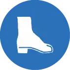 EEC Safety Sign 1977 - Safety boots must be worn