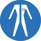 EEC Safety Sign 1992 - Safety overalls must be worn