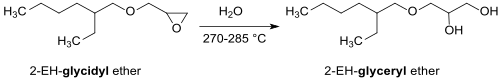Hydrolyse von EH-Glycidylether