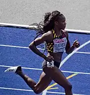 Cynthia Bolingo MbongoRang sechs in 23,45 s