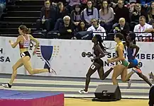 Agnė Šerkšnienė (ganz links) fehlte mit ihren 52,32 s eine Zehntelsekunde zur Teilnahme am Finale