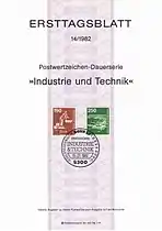 Ersttagsblatt 14/1982(15. Juli 1982)mit den Werten 190 und 250 Pf