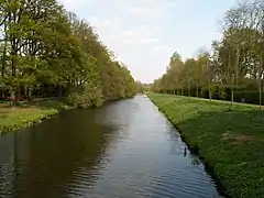 Ems-Vechte-Kanal in Nordhorn, Blickrichtung nach Osten