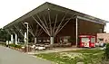 Kolumbianischer Pavillon als Restaurant im Allerpark in Wolfsburg