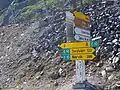 Schild nahe dem Westende der E 10 in Lofoten.